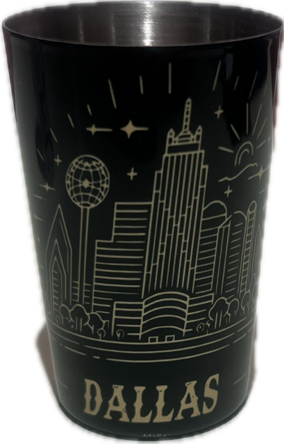 Art Deco Dallas Shot Glass