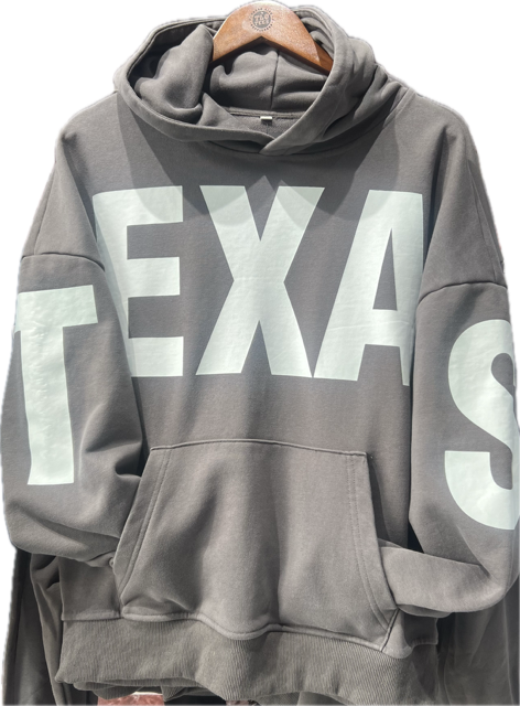 Texas Big on front French Terry Sweatshirt Hoodie