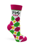 Trophy Wife Ladies' Novelty Crew Socks