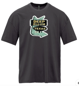 Deep Ellum Sign Heavy weight oversized T-shirt