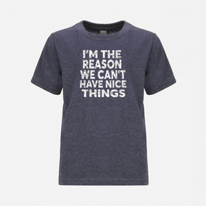 I'm The Reason We Can't Have Nice Things Youth T-shirt