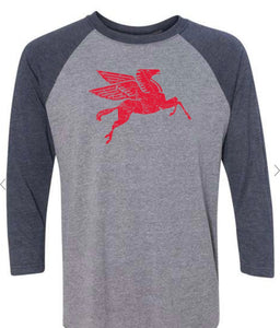 Pegasus 3/4 Raglan Baseball Tri-Blend T-Shirt