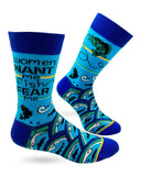 Women Want Me Fish Fear Me Men's Novelty Crew Socks